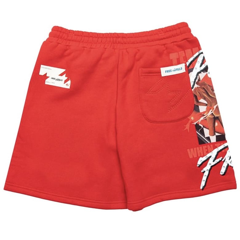Free Refills Temptations Fleece Shorts (Red) FR-S26-087 - Image 2