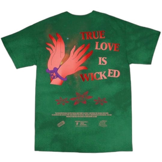 Frequently Asked Questions Wicked Love T Shirt (Kelly Green) 23-393BP - Image 2