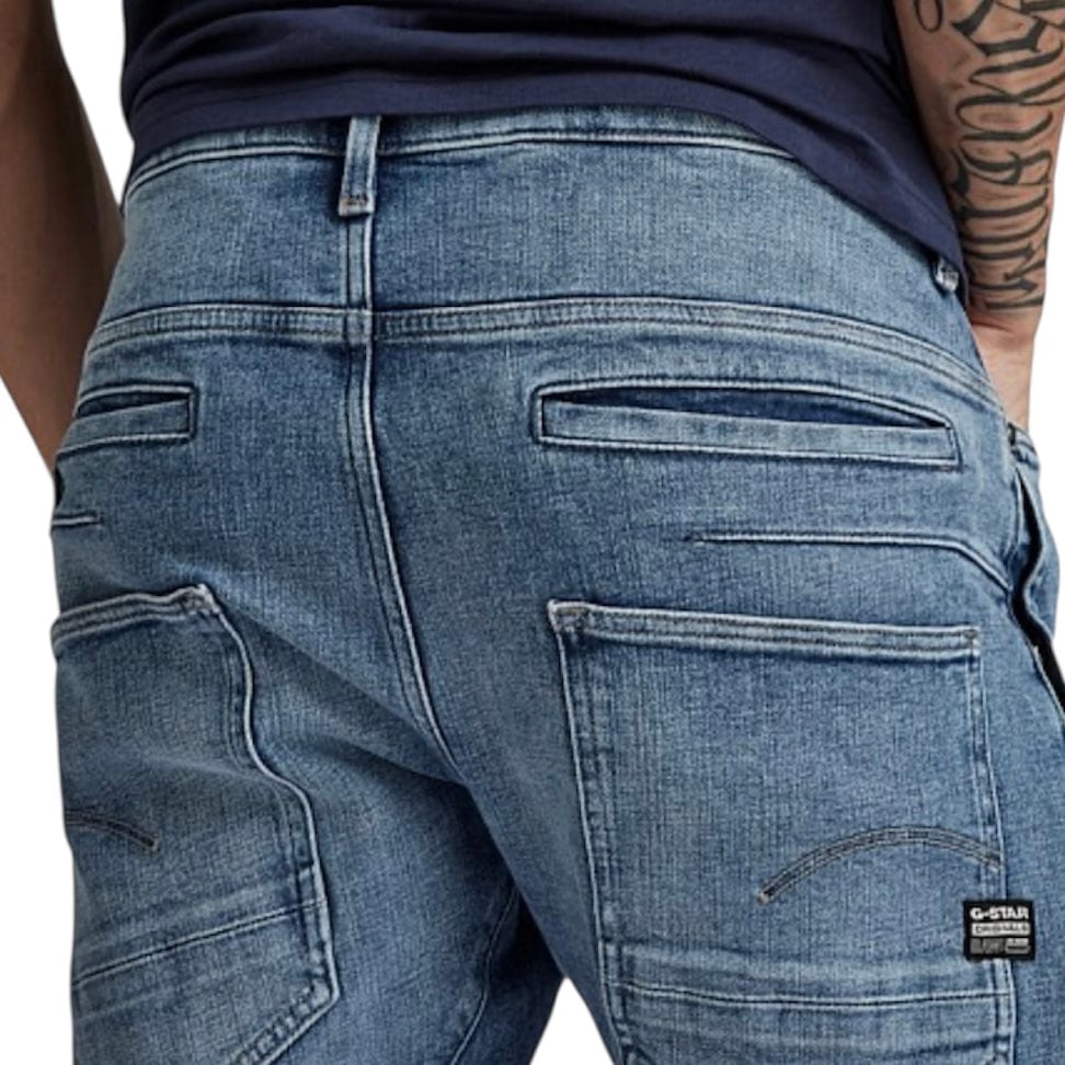 G-Star D Staq 3D Slim Jean (Faded Ripped Baltic Sea) D05385-C051-C668 - Image 3