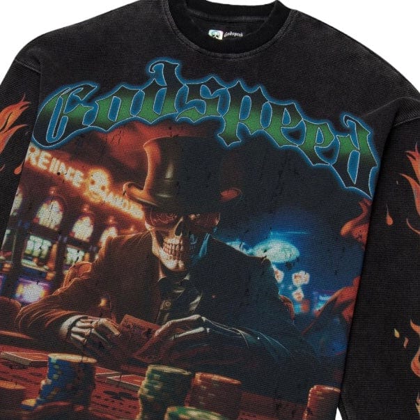 Godspeed L.A.G Thermal LS T-Shirt (Grey Wash) - Image 3