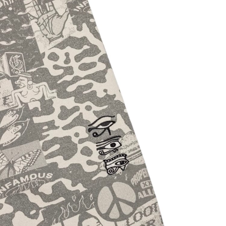 GRMY Peace Within All Over Print Sweatpants (Light Grey) GRTS278 - Image 4