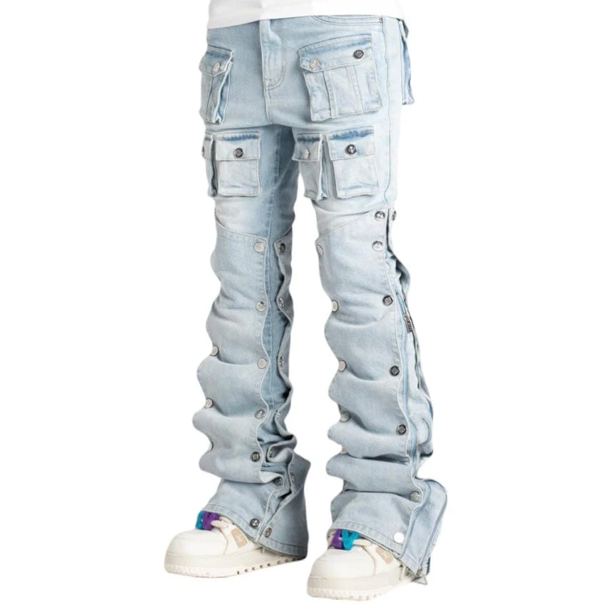 Guapi Aqua Blue Stacked Premium Denim (Aqua Blue) GUAP132 - Image 3
