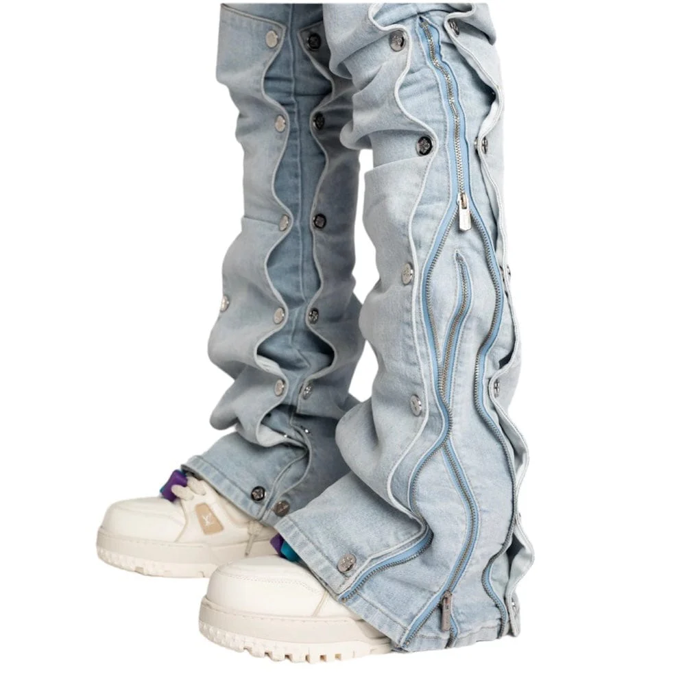 Guapi Aqua Blue Stacked Premium Denim (Aqua Blue) GUAP132 - Image 7