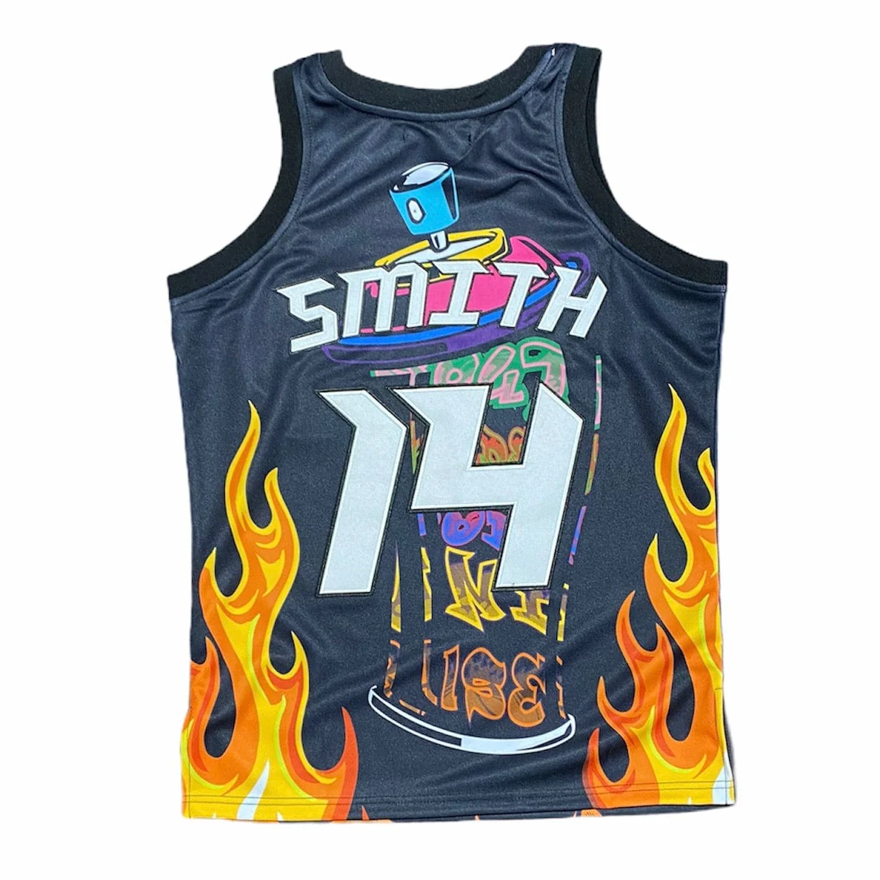Headgear Fresh Prince South Philly Basketball Jersey (Black) HGC037 - Image 2