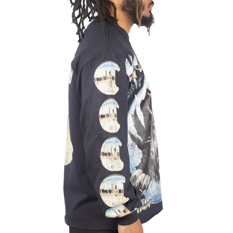 Howlers Club Untamed Wolves LS Sweatshirt (Navy) - Image 2