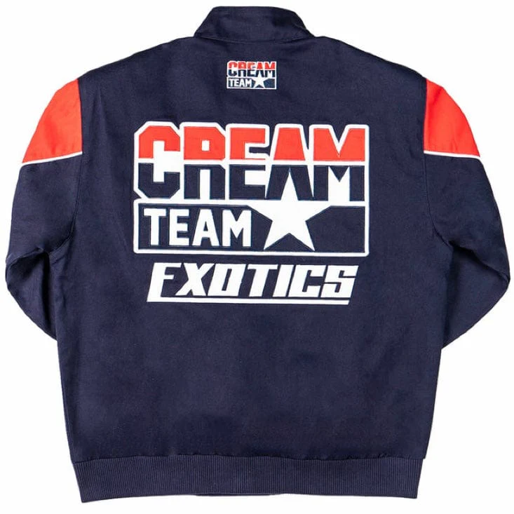 HP Farms Cream Team Race Jacket (Navy) 421-37428 - Image 2