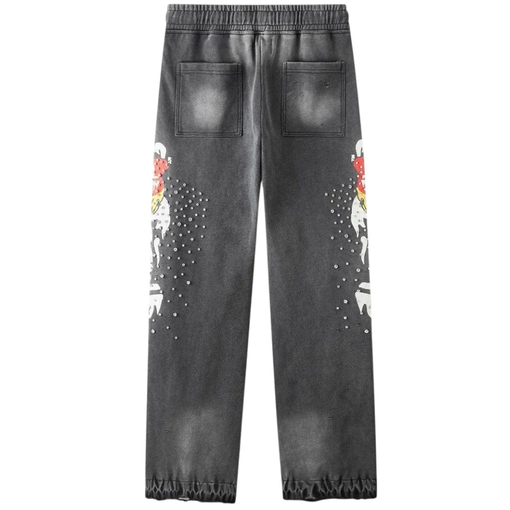 Hyde Park Easy Does It Pants (Black/Red Heart) - Image 2
