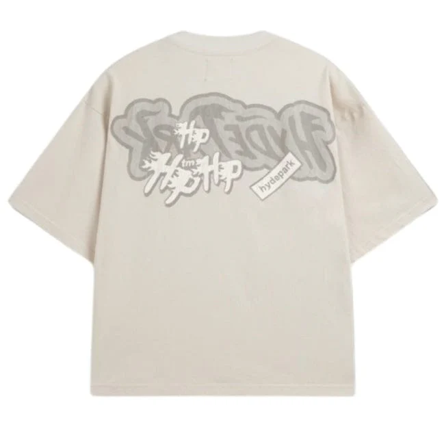 Hyde Park Monochrome Tee (Cream) - Image 2
