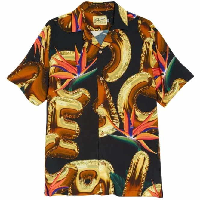 Ice Cream Float On SS Woven Shirt (Black) 421-3600 - Image 5
