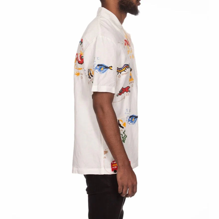 Ice Cream The Traveler SS Woven Shirt (White) 441-4601 - Image 2