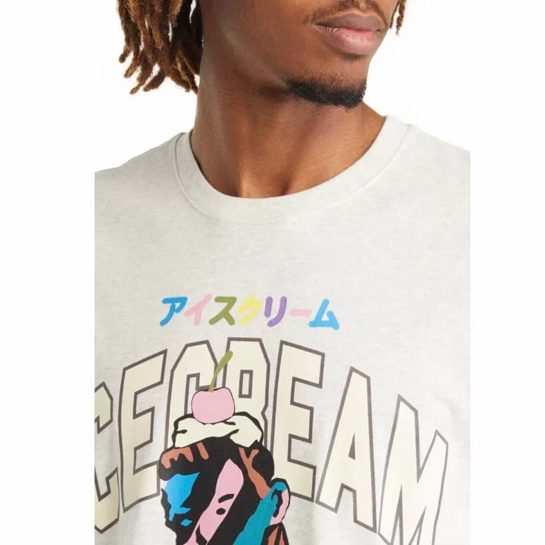 Ice Cream Yikes Stripes SS Tee (Light Heather Grey) 421-8202 - Image 2