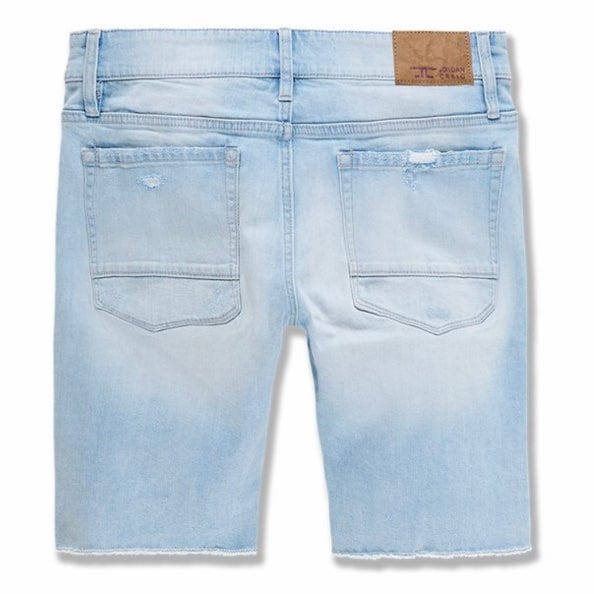 Jordan Craig Abyss Retro Denim Shorts (Ice Blue) J3170S - Image 2