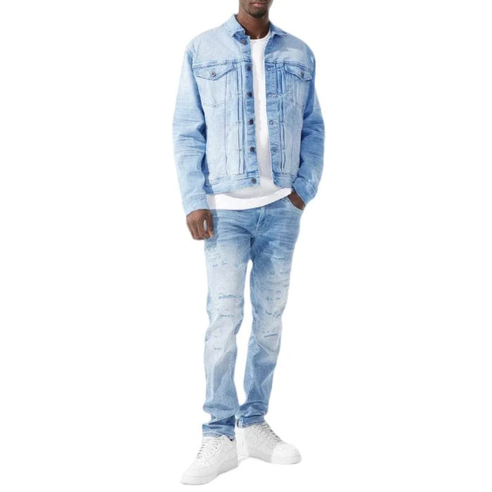 Jordan Craig Amsterdam Denim Trucker Azure Jacket (Sky Blue) JJ358R - Image 3