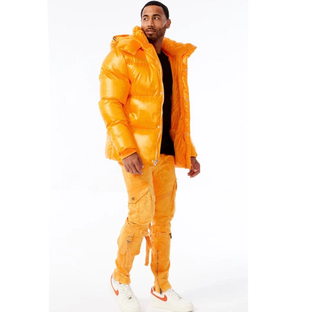 Jordan Craig Astoria Bubble Jacket (Orange) 91542 - Image 2