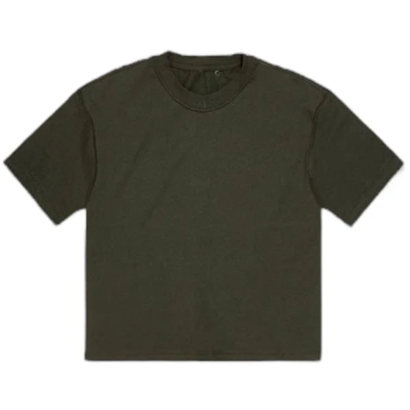 Jordan Craig Burbank Cropped Boxy T Shirt (Army Green) 9152A - Image 2