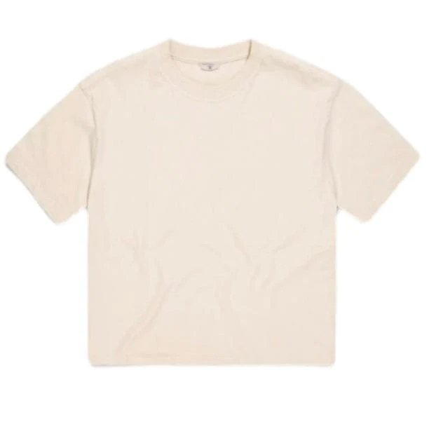 Jordan Craig Burbank Cropped Boxy T Shirt (Bone) 9152A - Image 2