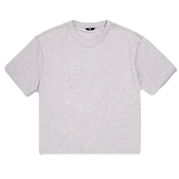 Jordan Craig Burbank Cropped Boxy T Shirt (Heather Grey) 9152A - Image 2