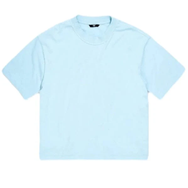 Jordan Craig Burbank Cropped Boxy T Shirt (Sky Blue) 9152A - Image 2