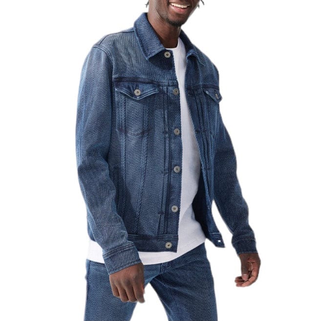 Jordan Craig Cavalry Denim Trucker Jacket (Imperial Blue) JJ359 - Image 5