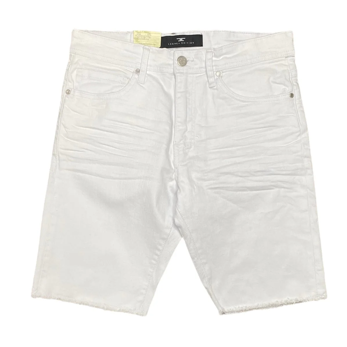 Jordan Craig Clean Frayed Bottom Shorts (White) J3190S