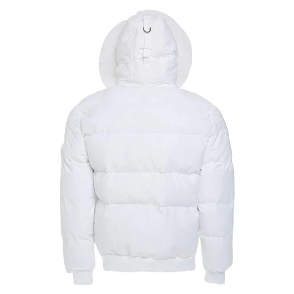 Jordan Craig Cross Bay Bomber Jacket (White) 91615 - Image 4