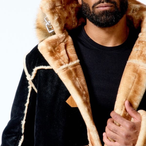 Jordan Craig Denali Shearling Jacket (Black Coffee) 91589 - Image 5