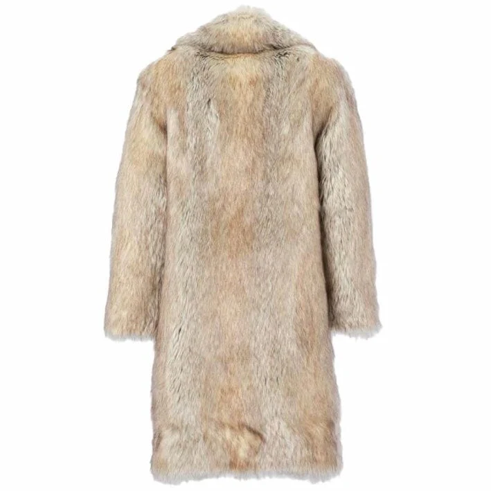 Jordan Craig Faux Fur Coat (Coyote) 91398 - Image 3