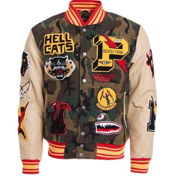 Jordan Craig Hellcat Varsity Jacket (Vintage Camo) 91646 - Image 4