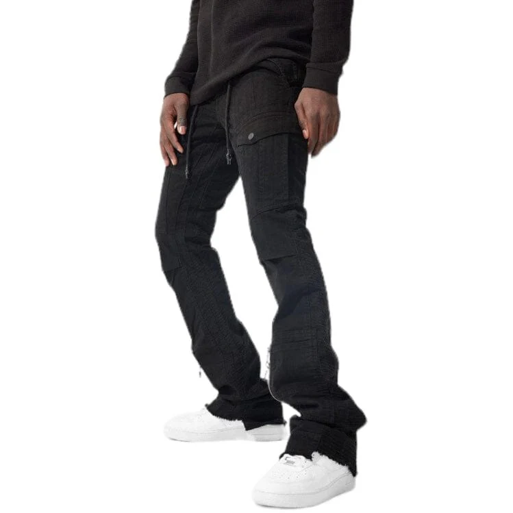 Jordan Craig Martin Stacked Aviation Cargo Pants (Black) JTF220 - Image 3