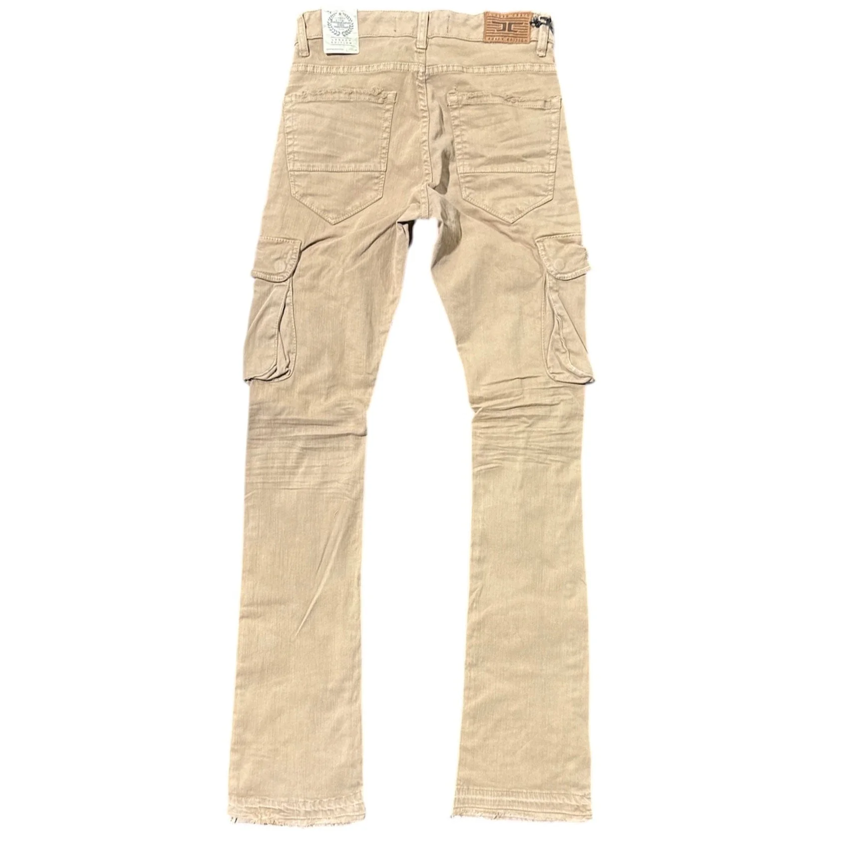 Jordan Craig Martin Stacked Cargo Pocket Pants (Khaki) JTF1263 - Image 2