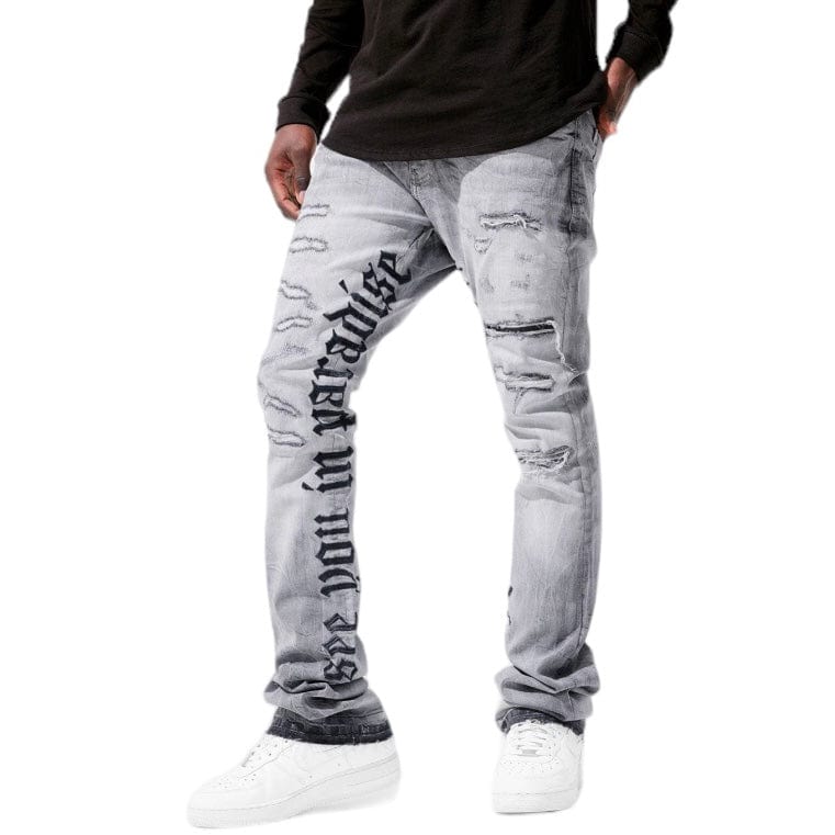 Jordan Craig Martin Stacked See You In Paradise Denim (Cement) JTF1154 - Image 2