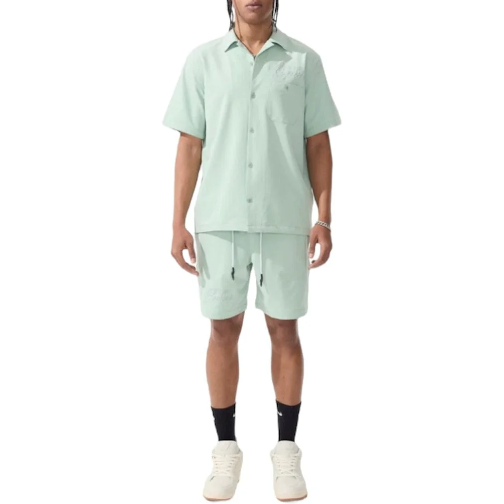 Jordan Craig Oakland Mechanic Short & Shirt Set (Sage) 2061-2061S