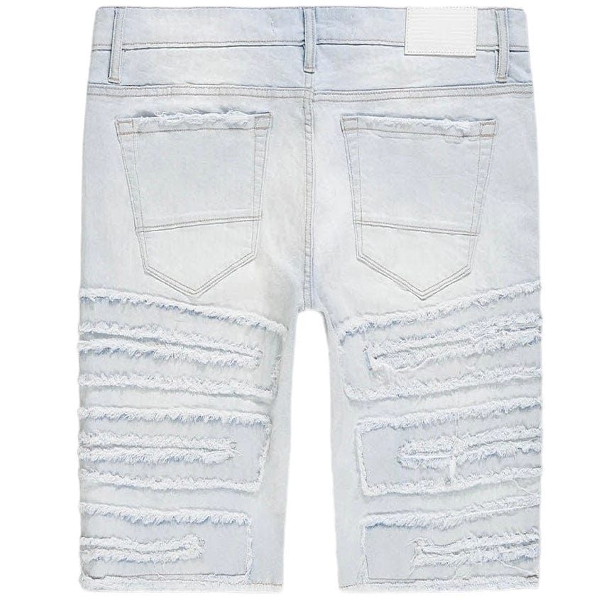 Jordan Craig Og Python Denim Shorts (Iced White) J1148S - Image 2