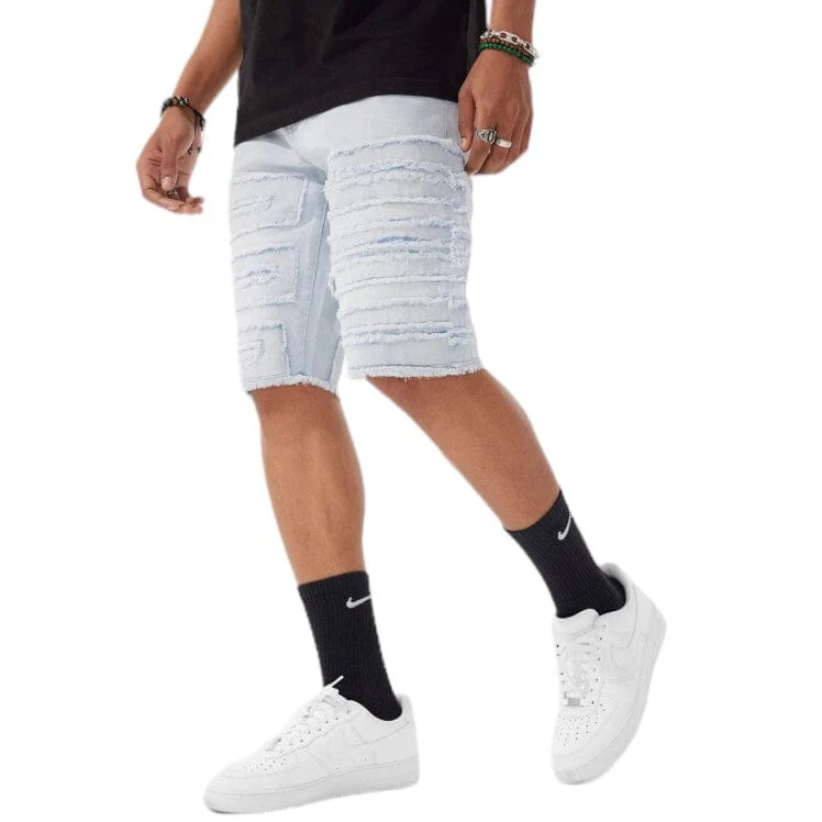 Jordan Craig Og Python Denim Shorts (Iced White) J1148S - Image 3