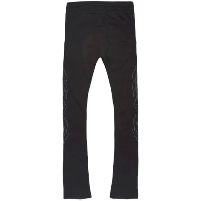 Jordan Craig Paradise Tour Stacked Sweatpants (Noir) 8241L - Image 4