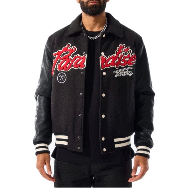 Jordan Craig Paradise Tour Varsity Jacket (Black) 91632 - Image 2