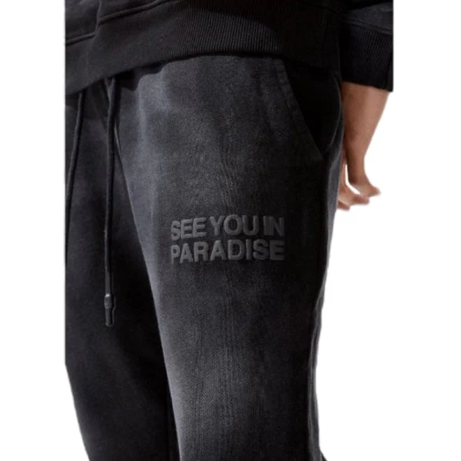 Jordan Craig Paradise Washed Stacked Sweatpants (Vintage Black) 9117L - Image 2