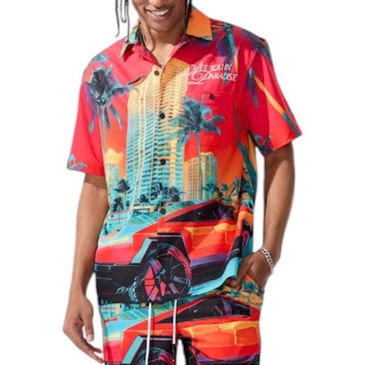 Jordan Craig Retro Wanderlust Party Short & Shirt Set (Miami) 2060-2060S - Image 2