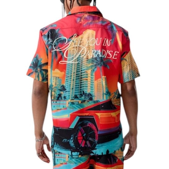 Jordan Craig Retro Wanderlust Party Short & Shirt Set (Miami) 2060-2060S - Image 3