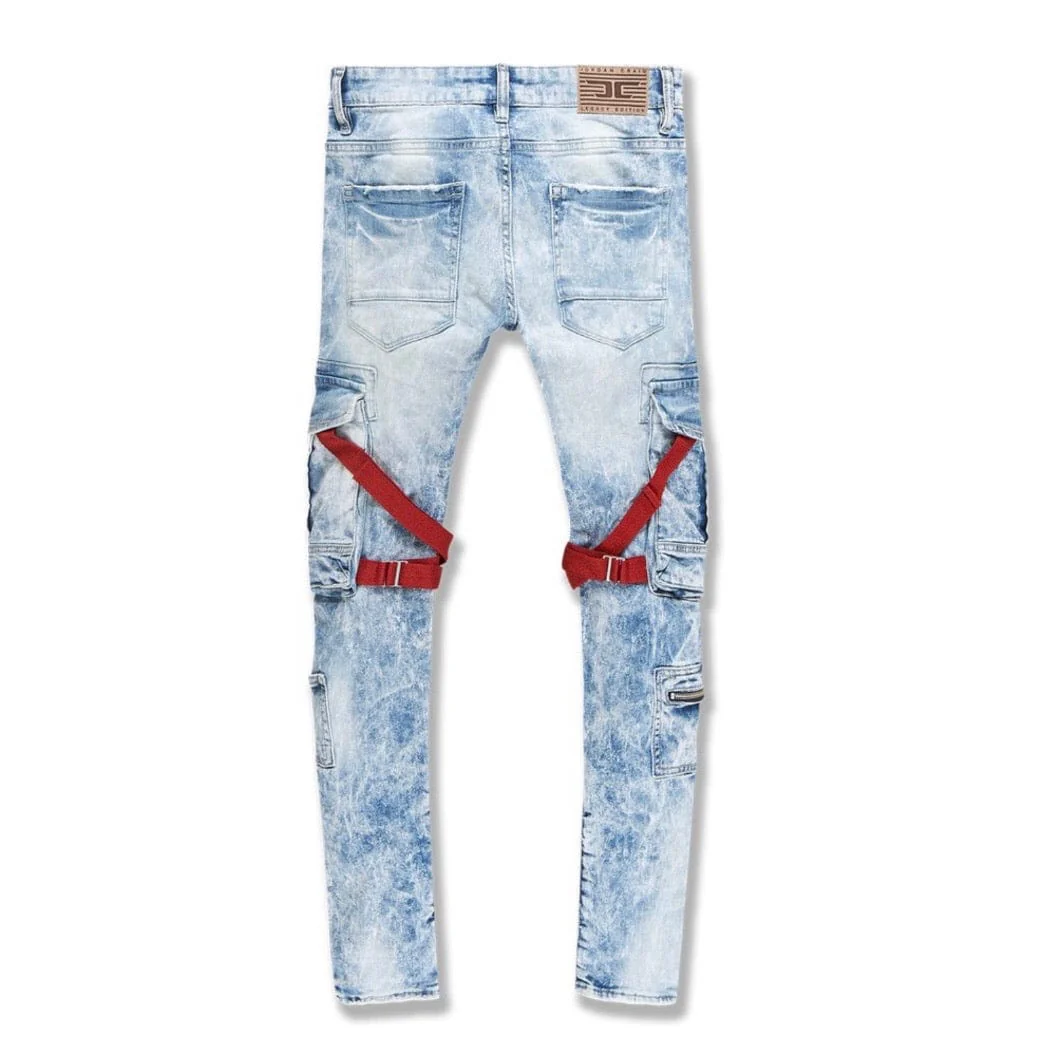 Jordan Craig Ross Deadwood Cargo Denim (Ice Blue) JM3526 - Image 2