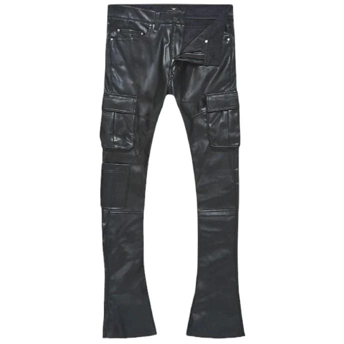 Jordan Craig Ross Stacked Billie Jean Cargo Pants (Black) JRF9379 - Image 3