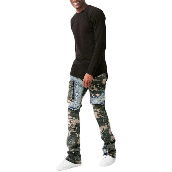 Jordan Craig Ross Stacked Platoon Denim (Woodland) JRF1142C - Image 5