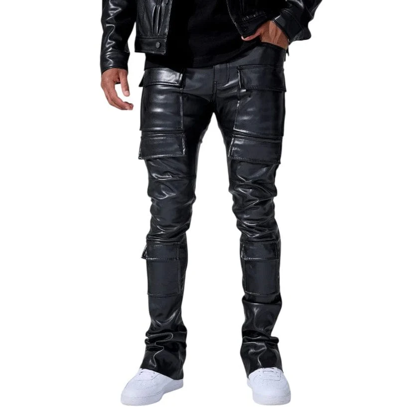 Jordan Craig Ross Stacked Thriller Cargo Pants (Black) JRF2250 - Image 3