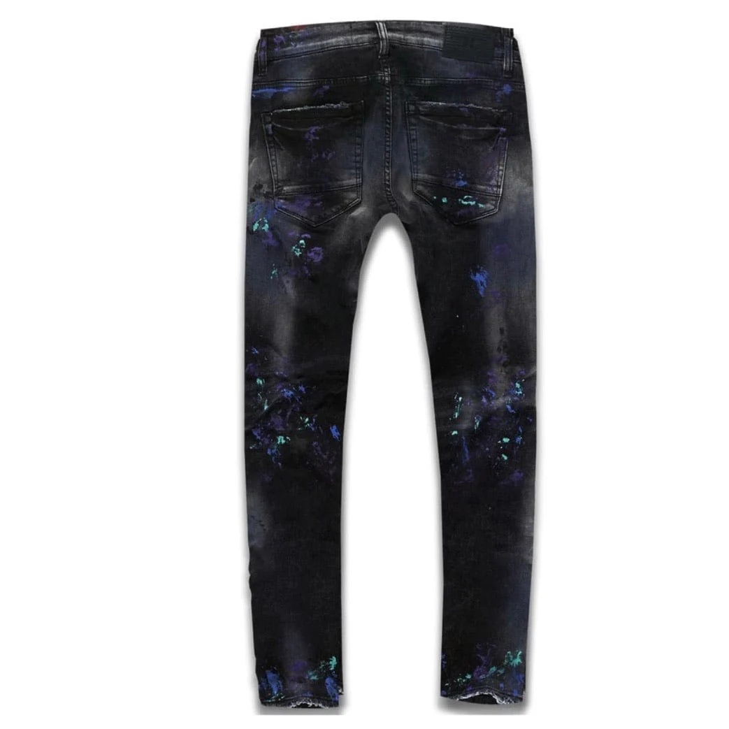 Jordan Craig Sean Talladega Striped Denim Jeans (Dark Raven) JM3403 - Image 2