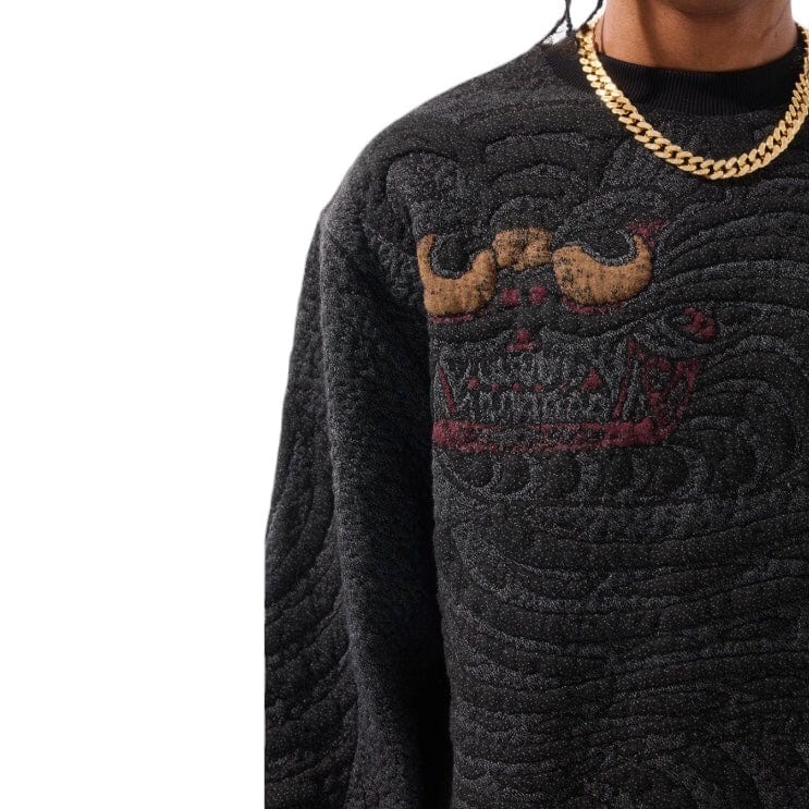 Jordan Craig Silk Road Crewneck Sweater (Black Dragon) 3974 - Image 2