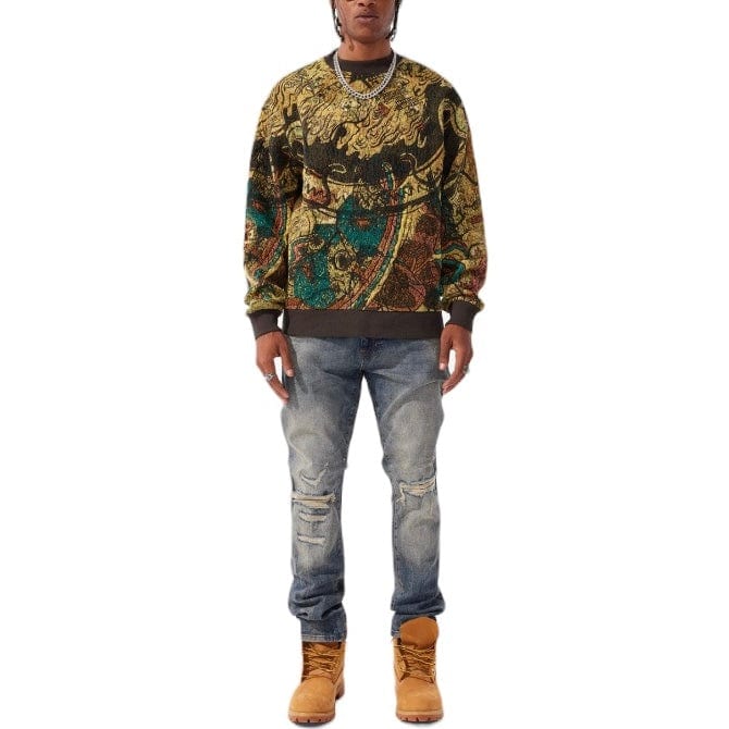 Jordan Craig Silk Road Crewneck Sweater (Catfish) 3974 - Image 5