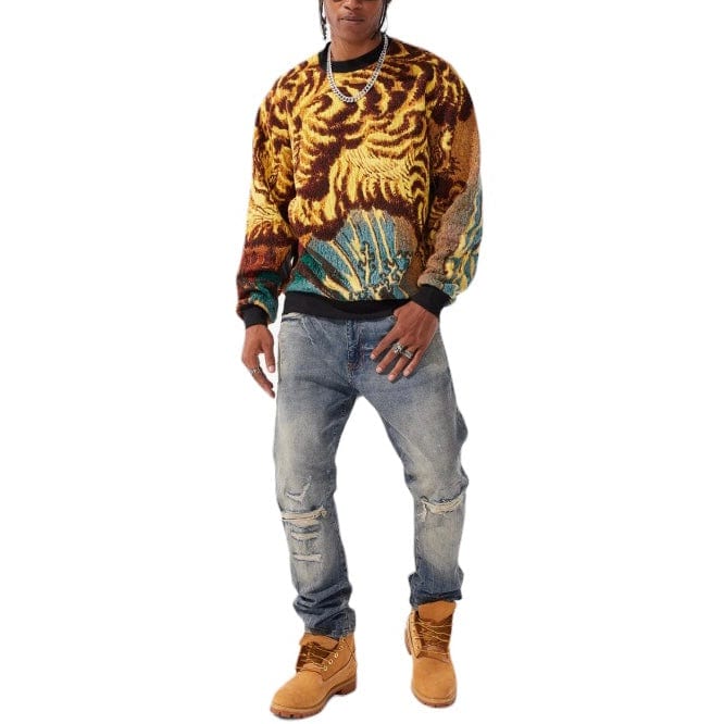 Jordan Craig Silk Road Crewneck Sweater (Gold Dragon) 3974 - Image 4