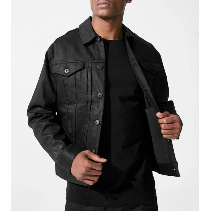 Jordan Craig Smooth Criminal Denim Trucker Jacket 2.0 (Jet Black) JJ450 - Image 3