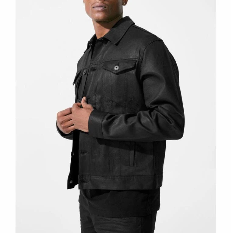 Jordan Craig Smooth Criminal Denim Trucker Jacket 2.0 (Jet Black) JJ450 - Image 4