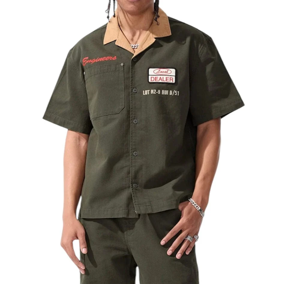 Jordan Craig The Re-Up Mechanic Shirt (Dark Green) 2051
